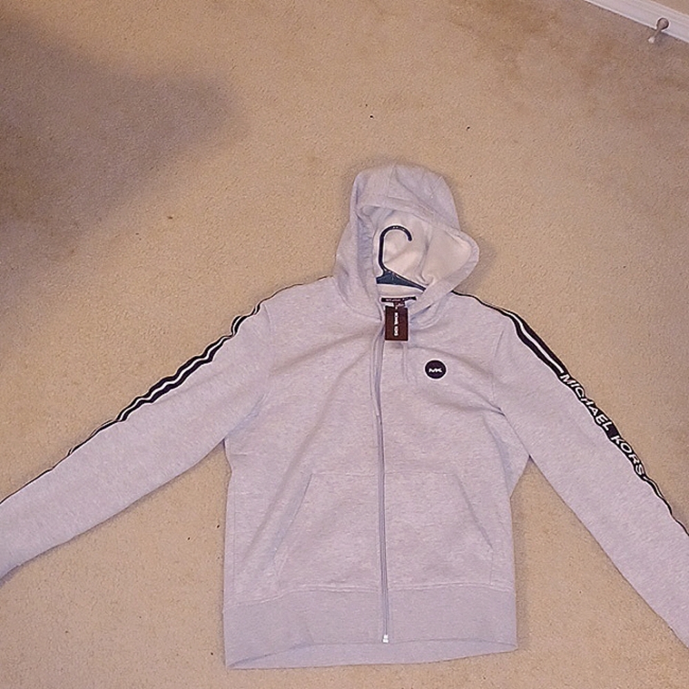 Michael Kors heather gray jacket spring 1 collection size medium
